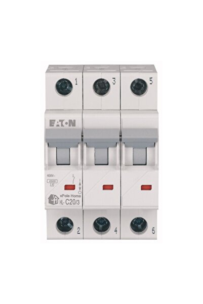 Eaton Xpole home automatic switch 20a 3p c 4.5ka hl-c20/3, eaton, multicolored