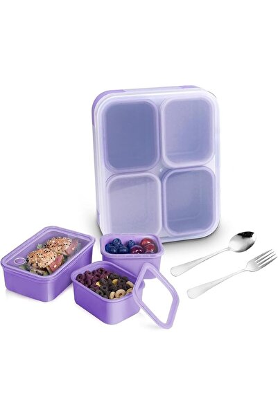 GENERAL Bpa Free Food Grade Material Lunch Box Bento Box with Cutlery High-En...