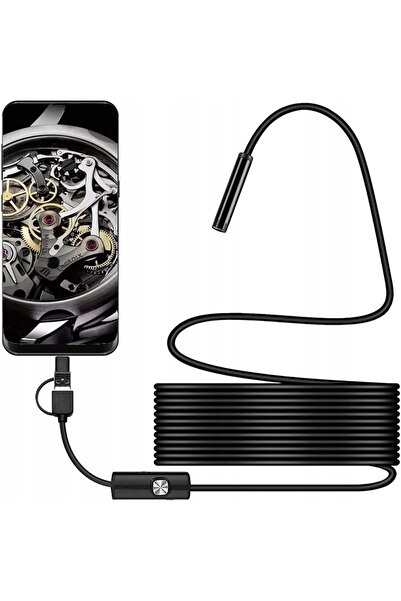 NO BRAND Cameră endoscop de 1M pentru telefon IP67 LED