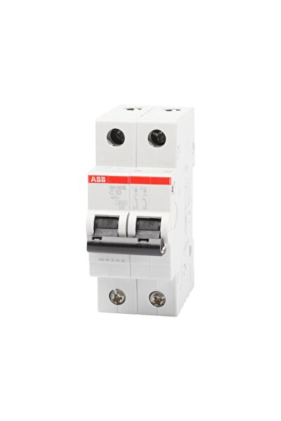 ABB Circuit Breaker 10A 2P C 4.5Ka SH202-L,
