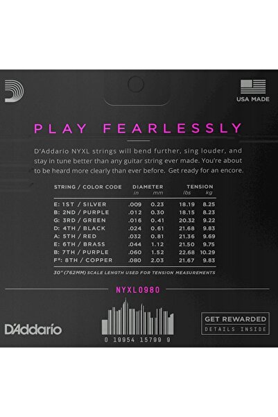NO BRAND Corzi D'ADDARIO NYXL Nichelate (09-80) 8 corzi.