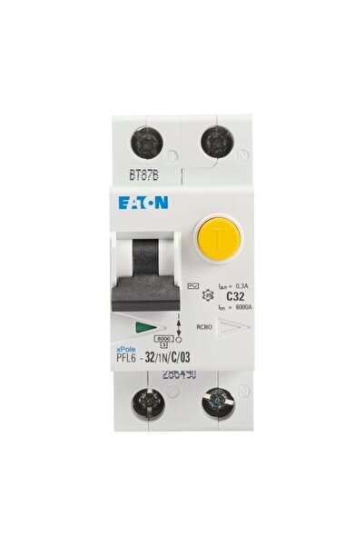 Eaton Differential switch 32a 1p+n c 6ka 300ma, eaton, multicolored