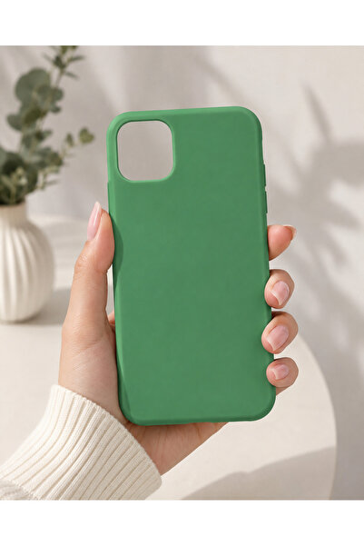 iPhone 11 Kılıf Yeşil Lansman Silikon Kılıf Kamera Korumalı