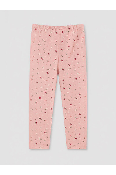 LC Waikiki Nevavm Pink Combed Cotton Floral Standard & Regular Elastic Waist ...