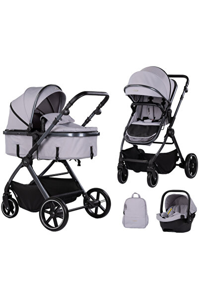 Evelise Cărucior Chipolino Pearl 3 în 1 platinum