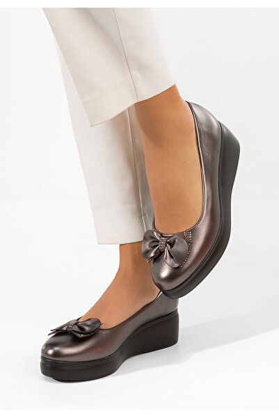 B T Shoes Обувки на платформа Liliane сив
