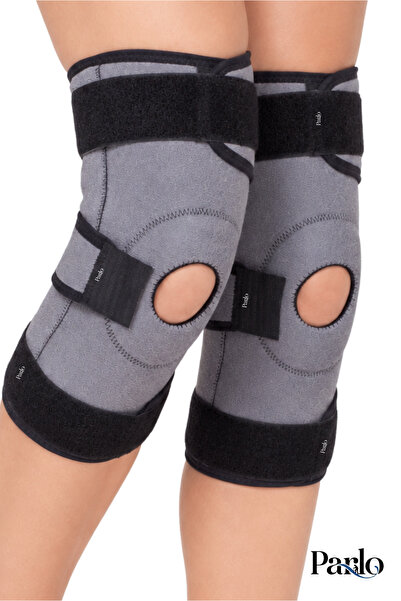 PARLO Çelik Menteşeli ve Patella Destekli Dizlik 1 Çift Ayarlanabilir Ortoped...