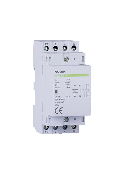 NOARK Installation Contactor Ex9ch25 20 230V 50/60hz, 107320, Noark, Multicolor