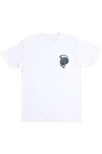 Santa Cruz Tricou Short Fuse Alb