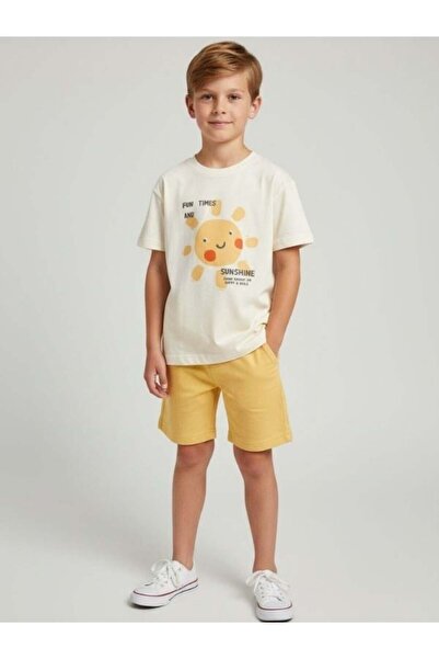 Zekids Boy's Sunshine Shorts Set
