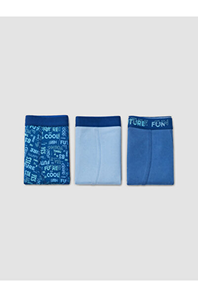LC Waikiki Rmz Gi̇yi̇m Farkiyla Boys' Boxer 3-Pack