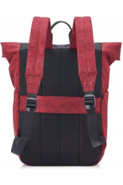 NO BRAND Rucsac pentru laptop Delsey Citypak Rolltop, culoare bordó