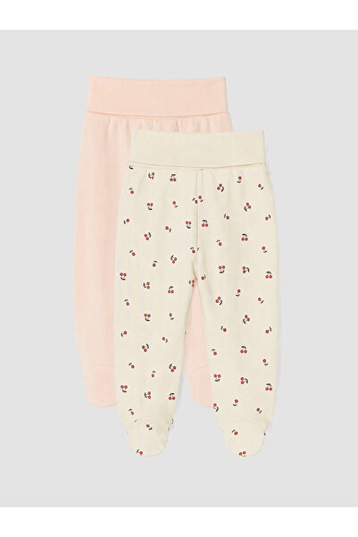 LC Waikiki Rmz Gi̇yi̇m Farki̇yla Baby Girl Booties and Pants Set of 2