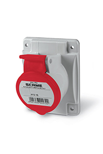 SCAME Σταθερή βιομηχανική πρίζα 3P+N+E 16Α 400V IP44 |   413.1667, scame, πολ...