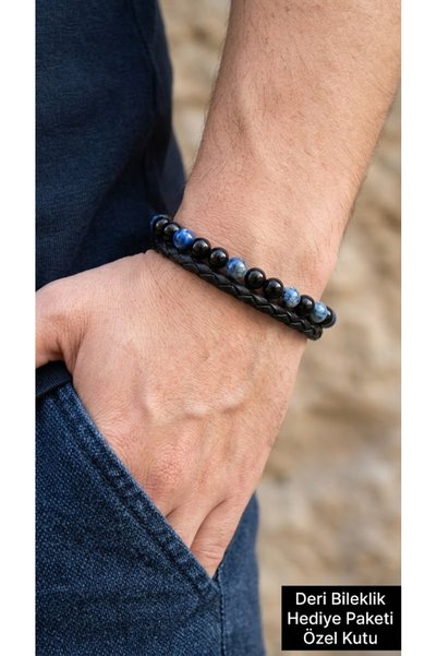 HER ŞEY NOTA www.herseynota.com Arvello Onyx Double Row Genuine Leather Natur...