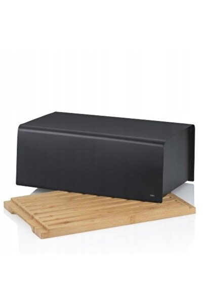 NO BRAND Chlebak, metal/bambus, 38 x 23 x 16 cm