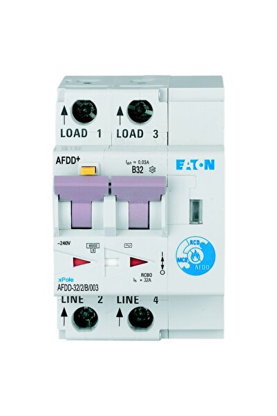 Eaton Întrerupător diferențial AFDD 32A 2P B 10KA 30mA,