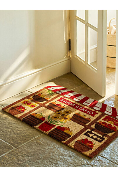 LC Waikiki Rmz Gi̇yi̇m Farki̇yla Flower Printed Door Mat 40X60 cm