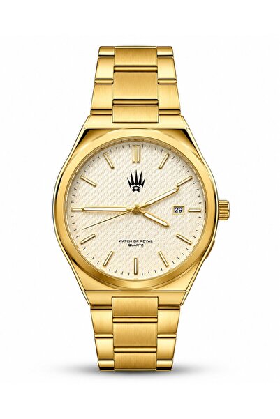 WATCHOFROYAL Rovian Gold White Wristwatch