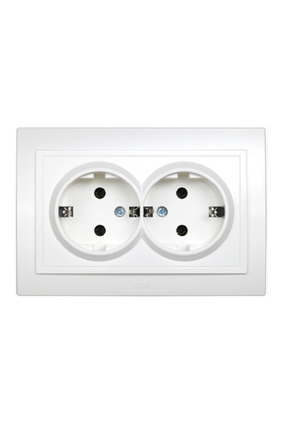 ELBİ Priză Dublă Schuko 16A Fildes Zena -, Elbi, Multicolor