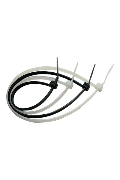 Danex Colier Cablu 200x2.5mm Alb Set100 –, 200 x 2.5 mm, DANEX, Alb