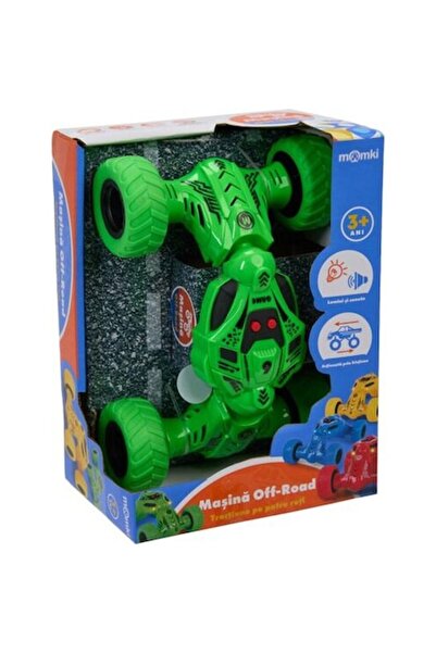 MomKi Mașină off-road, verde, cu lumini și sunete, pentru copii de 3 ani+