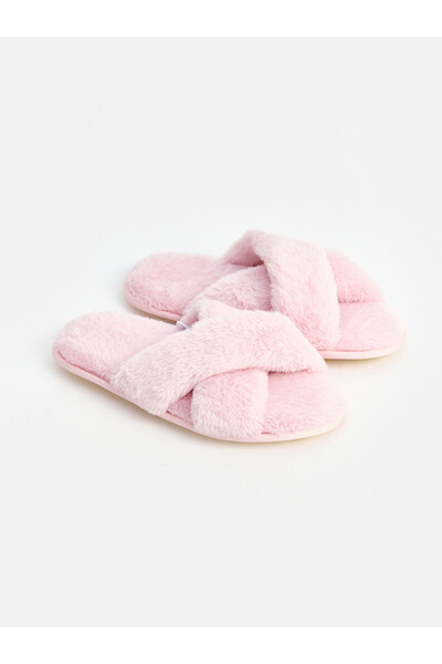 LC Waikiki Rmz Gi̇yi̇m Farkiyla Cross-Strapped Women's House Slippers