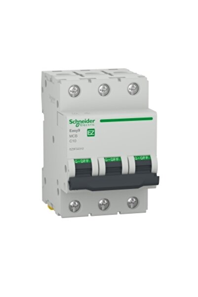 SCHNEIDER Circuit Breaker 10A 3p 4.5ka, Schneider, Multicolor