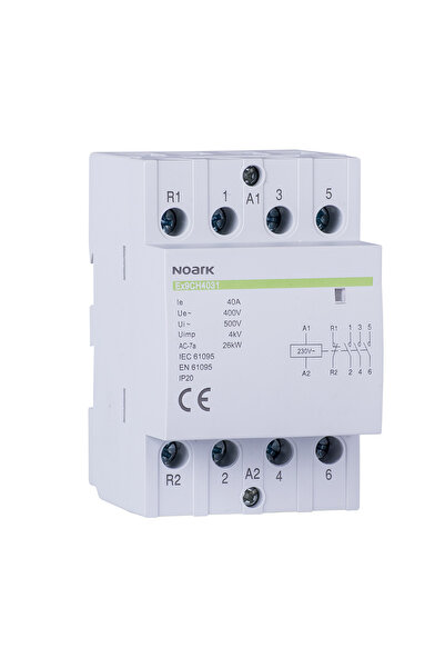 NOARK Installation Contactor Ex9ch63 40 220/230V 50/60hz, 102427, Noark, Mult...