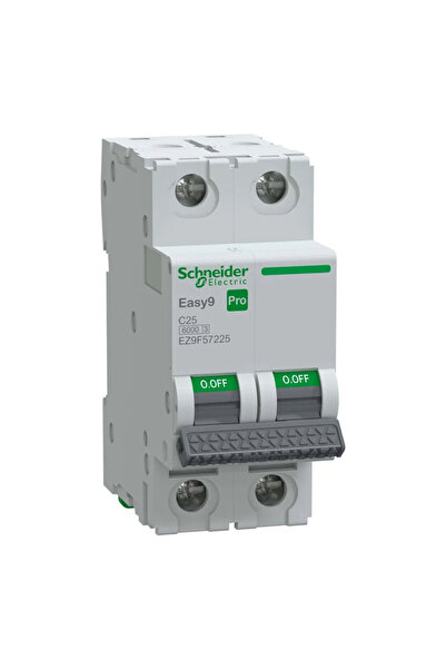 SCHNEIDER Circuit breaker Easy9 PRO 25A 2P curve C 6kA – | EZ9F57225