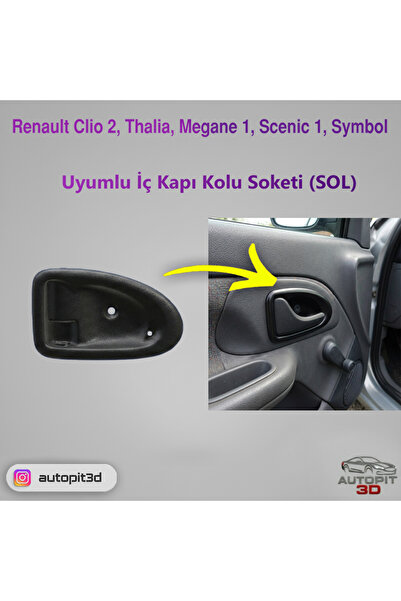 AutoPit 3D Renault Clio 2 / Thalia / Megane 1 / Scenic 1 / Symbol Uyumlu İç K...
