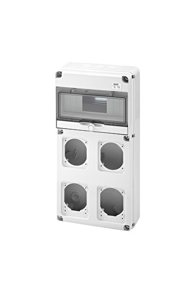 Gewiss Tablou neechipat 10 module 4 locuri priză IP65 – | GW68003N,