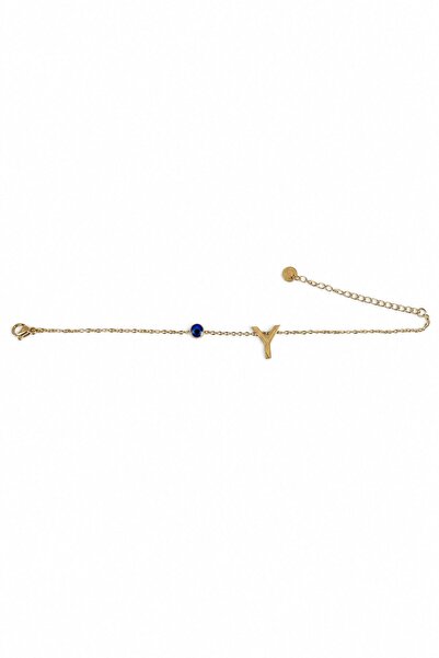 nesdesignn Steel Evil Eye Letter Bracelet — Y