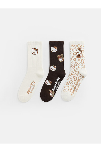 LC Waikiki Rmz Gi̇yi̇m Farkiyla Women's Socks with Cute Hero Figures, 3-Piece...