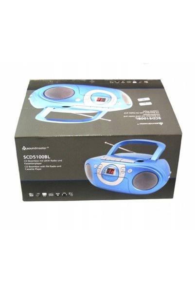 Soundmaster DECODOR RADIO SCD5100BL FM, CD CD-R RW, CASSETĂ,