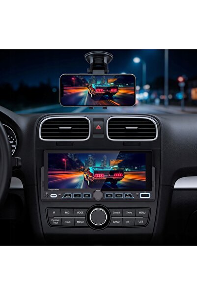 Kruger&Matz Radio auto KM2017 CarPlay/AndroidAuto 6,9 USB 1DIN pilot