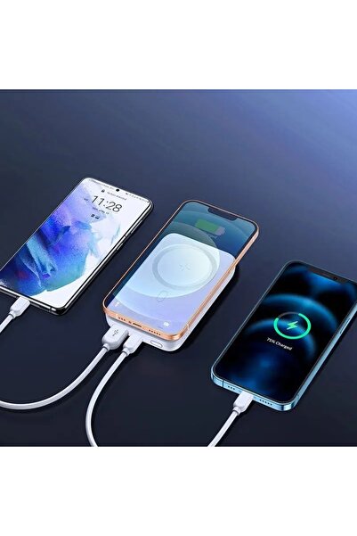 Joyroom Mini Power Bank 10000mAh magnetic cu încărcător QC PD USB USB-C negru