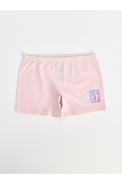 LC Waikiki Rmz Gi̇yi̇m Farkiyla Printed Girls' Boxer Shorts