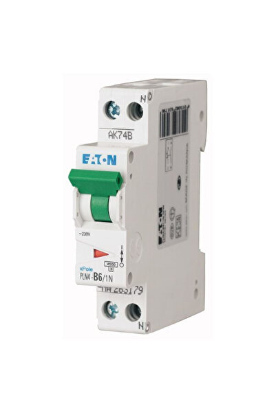 Eaton Automatic circuit breaker 2a 1p+n c 4.5ka pln4, eaton, multicolor