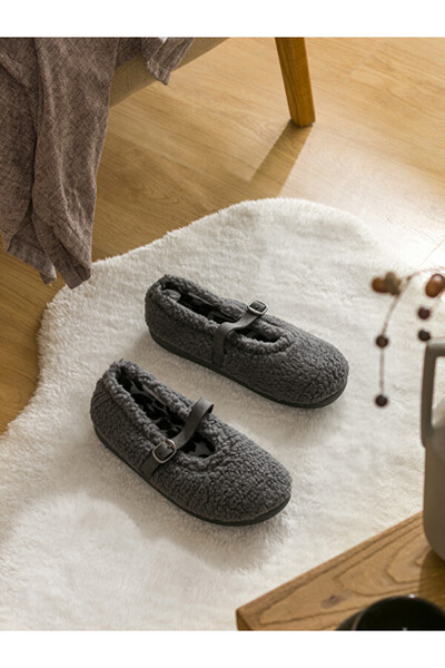 LC Waikiki Rmz Gi̇yi̇m Farkiyla Women's Plush House Slippers