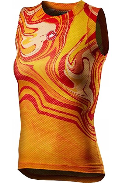 NO BRAND Castelli Pro Mesh W Maiou XS portocaliu