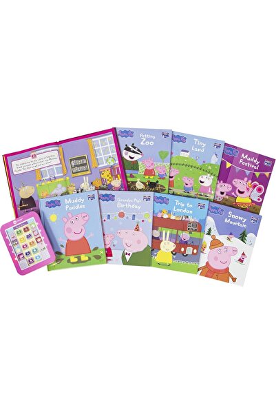 pi kids Peppa Pig Me Reader Electronic Reader and 8-Sound Book Library -
