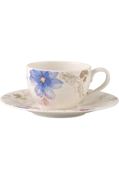 Villeroy & Boch Cana de cappuccino cu farfurie Mariefleur Gris Basic Villeroy...