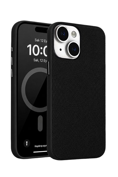 Fuchsia iPhone 14 Vero Magneticsave Cover Compatible with Apple - Black