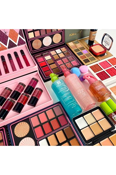 FOR LOVER Professional All-In-One Makeup and Skincare Set 31Pcs for Daily and Occasional Use