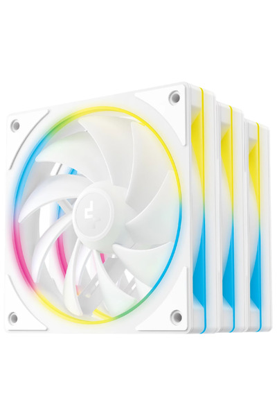Deep Cool Deepcool FL12 SE Fan Kit, 3 x 120mm, RGB Lighting, 400-1900rpm (White)