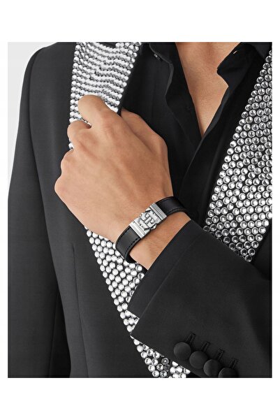 NO BRAND Brățară Philipp Plein cu cataramă tactică hexagonală PhilippPlein-PJ...
