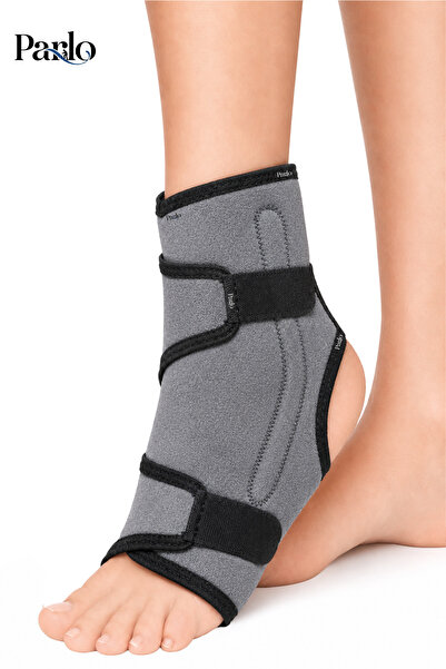 PARLO Ligament Destekli Ayak Bilekliği Ek 8 Bandajlı Ayarlanabilir Neopren Ay...