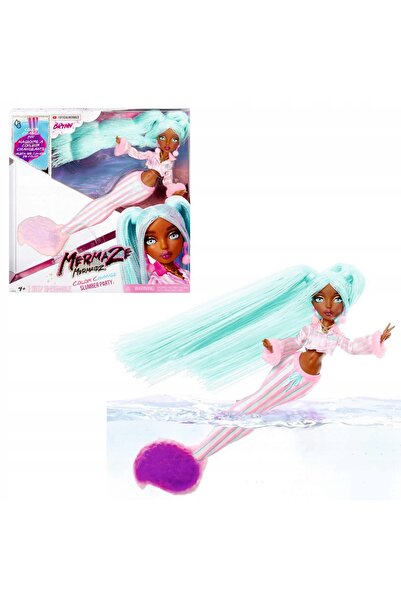 NO BRAND Păpușă MERMAZE MERMAIDZ de 29 cm, BRYNN COLOR CHANGE SLUMBER PARTY, ...