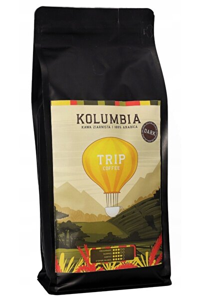 NO BRAND Cafea boabe Trip Coffee Columbia DARK 1 kg 100% Arabica